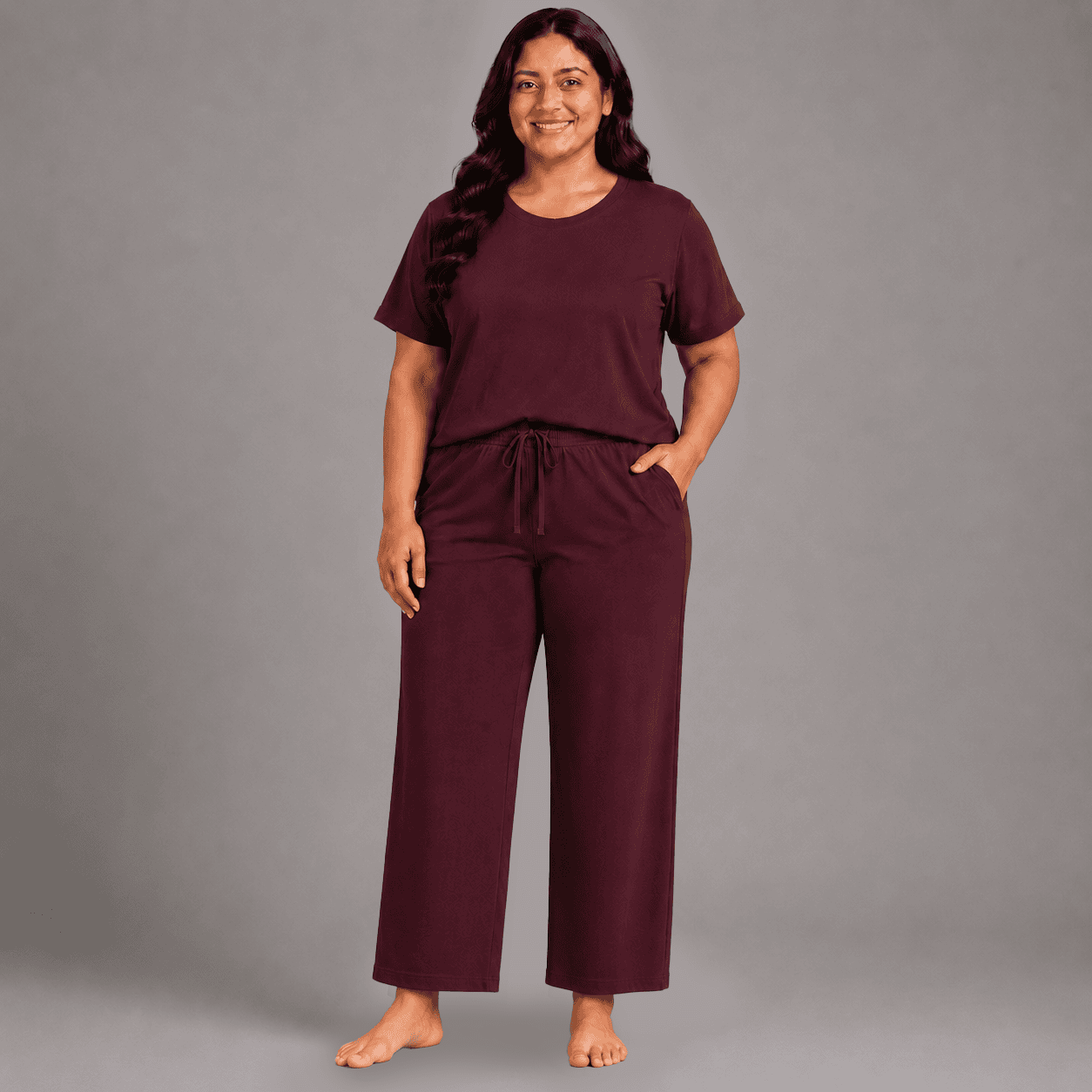 Ankle Length Straight (with pockets) Bottoms for Women - Image 4