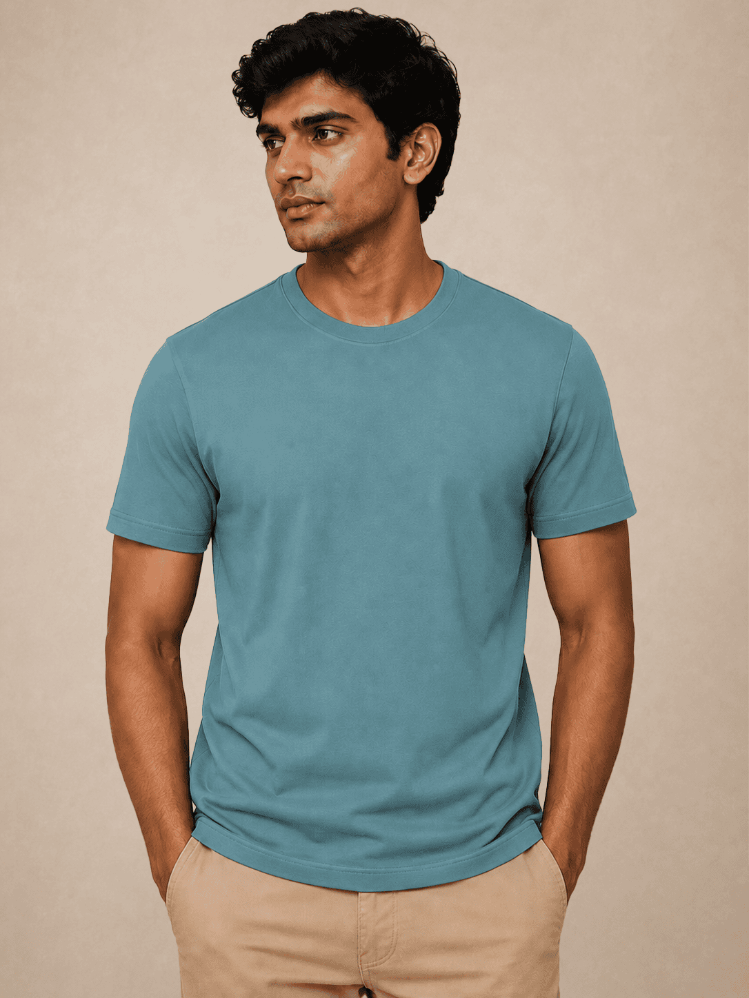 Round Neck Everyday Wear T-shirts for Men - Image 2