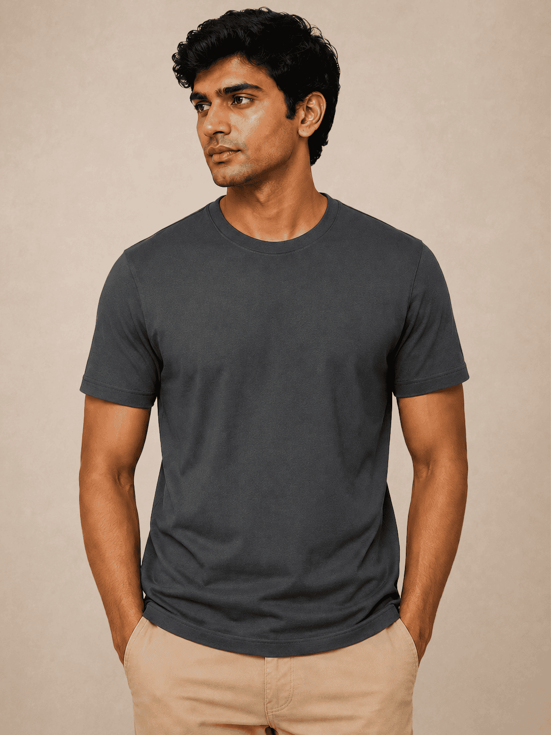Round Neck Everyday Wear T-shirts for Men - Image 5