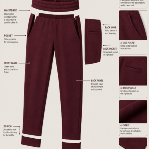 Track Pants Bottoms for Men